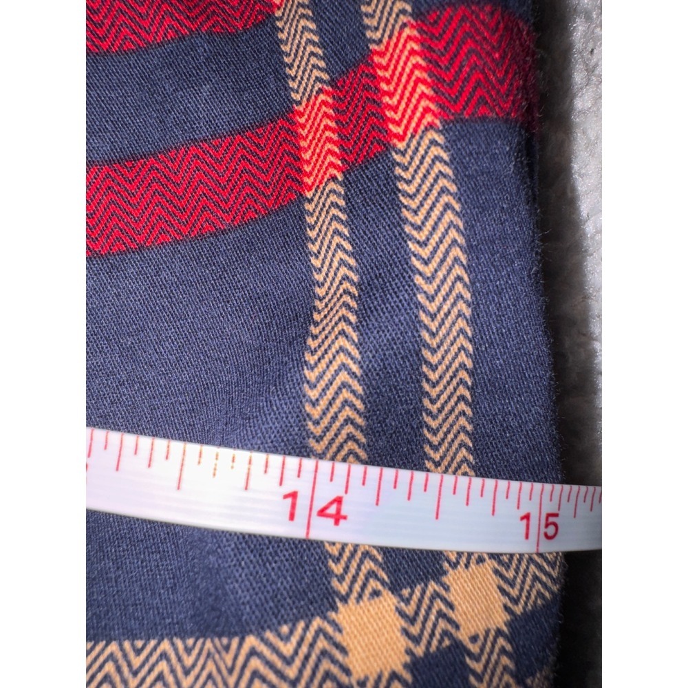 Grace Karin Plaid Sheath Dress Womens Size M Navy Red Cap Sleeve Bodycon - Picture 8 of 8